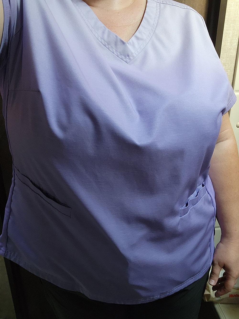 Koi V-Neck Medical Scrub Top - Lavender Ombre